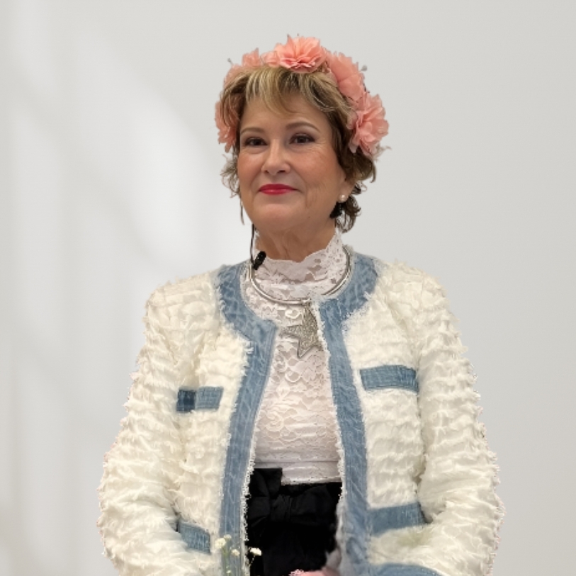 A Jardinera de branco